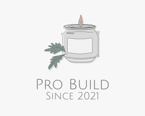 Fragrant Candle Jar  logo design