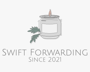 Fragrant Candle Jar  logo design