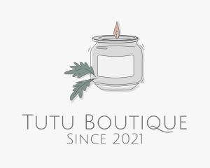 Fragrant Candle Jar  logo design