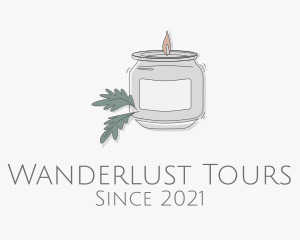 Fragrant Candle Jar  logo design