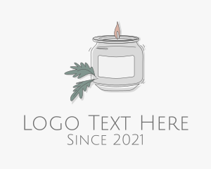 Memorial - Fragrant Candle Jar logo design