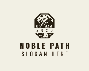 Outdoor Pathway Mountain logo design