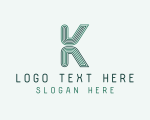 Programmer - Digital Programmer Letter K logo design