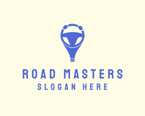 Blue Driving School  logo design