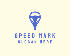 Blue Driving School  logo design