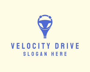 Drive - Blue Driving School logo design