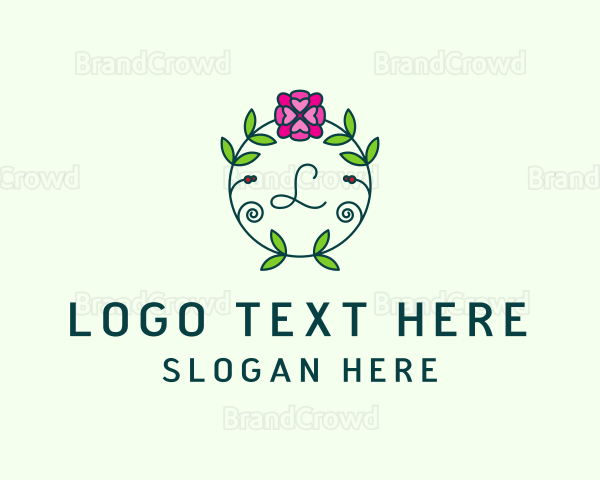 Floral Flower Wellness Spa Logo