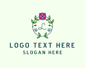 Beauty Vlog - Floral Flower Wellness Spa logo design