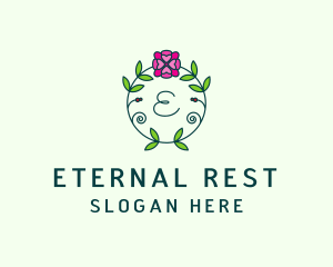 Funeral - Floral Flower Wellness Spa logo design