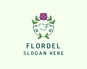 Floral Flower Wellness Spa logo design