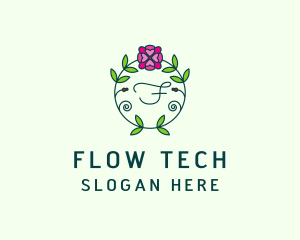 Floral Flower Wellness Spa logo design