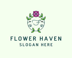 Floral Flower Wellness Spa logo design