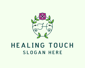 Floral Flower Wellness Spa logo design