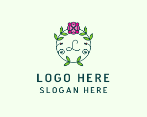 Floral Flower Wellness Spa logo design