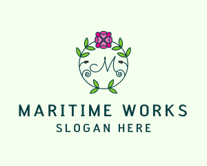 Floral Flower Wellness Spa logo design