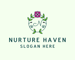 Floral Flower Wellness Spa logo design