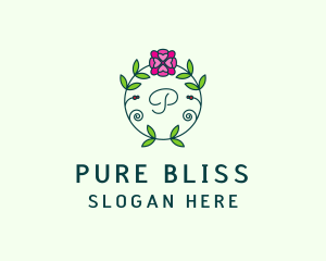 Floral Flower Wellness Spa logo design