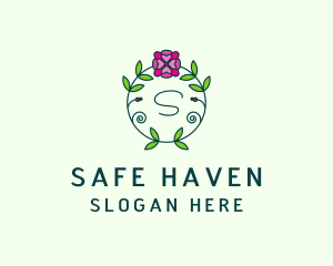 Floral Flower Wellness Spa logo design