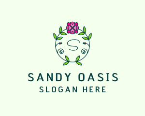 Floral Flower Wellness Spa logo design