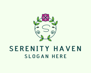 Floral Flower Wellness Spa logo design