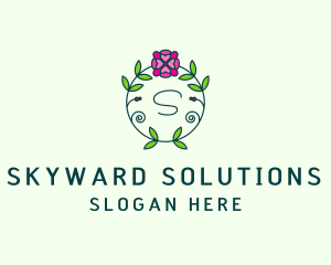 Floral Flower Wellness Spa logo design