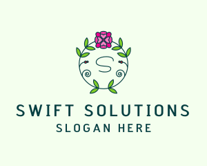 Floral Flower Wellness Spa logo design