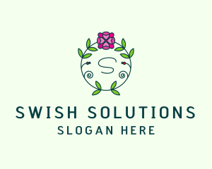 Floral Flower Wellness Spa logo design