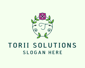 Floral Flower Wellness Spa logo design