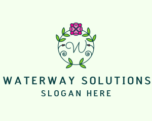 Floral Flower Wellness Spa logo design