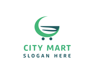 Department Store - Market Cart Letter G logo design