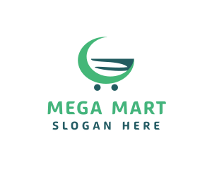 Hypermarket - Market Cart Letter G logo design