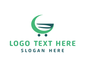 Wagon - Market Cart Letter G logo design