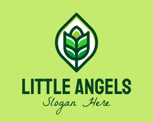 Agriculturist - Green Plant Organic logo design
