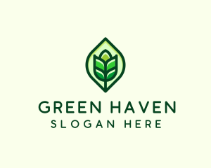 Green Plant Organic logo design