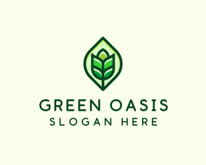 Green Plant Organic logo design