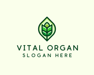 Green Plant Organic logo design