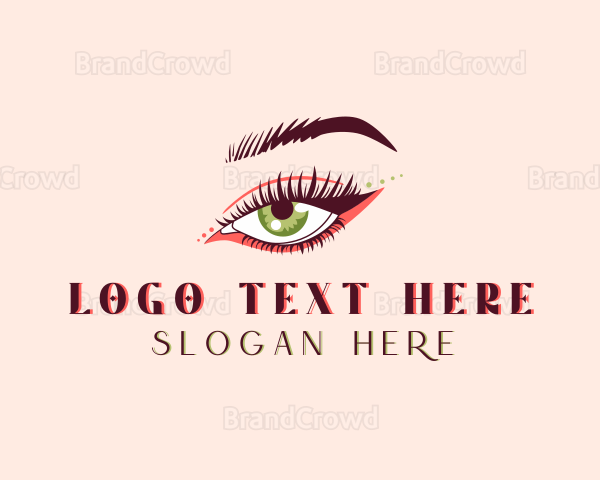 Makeup Artist Eyelashes Logo