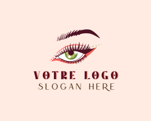 Makeup Artist Eyelashes Logo