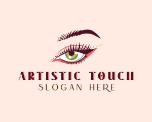 Makeup Artist Eyelashes logo design