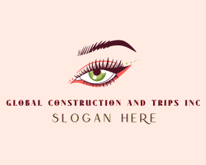 Makeup Artist Eyelashes logo design