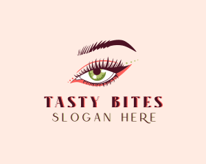 Eyelash Extension - Makeup Artist Eyelashes logo design