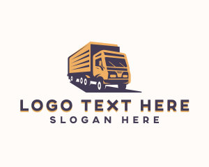 Haulage - Automotive Truck Courier logo design
