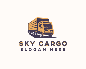 Automotive Truck Courier logo design