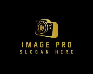 Imaging - Camera Lens Media logo design