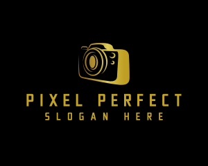 Camera Lens Media  logo design