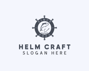 Helm - Marine Helm Fishing logo design