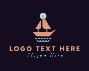 Lagoon - Bay Sailing Maritime logo design