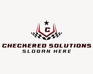 Checkered - Automotive Motorsports Racing logo design