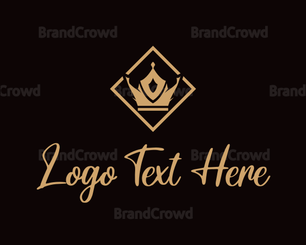 Gold Royalty Crown Logo