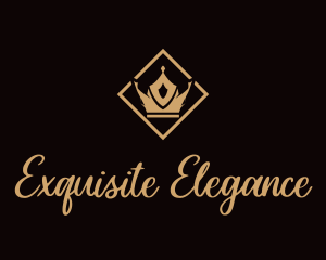 Exquisite - Gold Royalty Crown logo design
